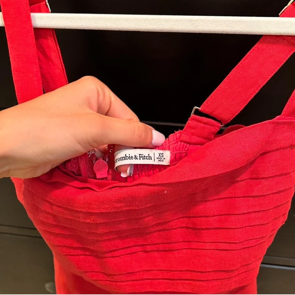 Abercrombie & Fitch Red Mini Dress - Picture 3 of 4